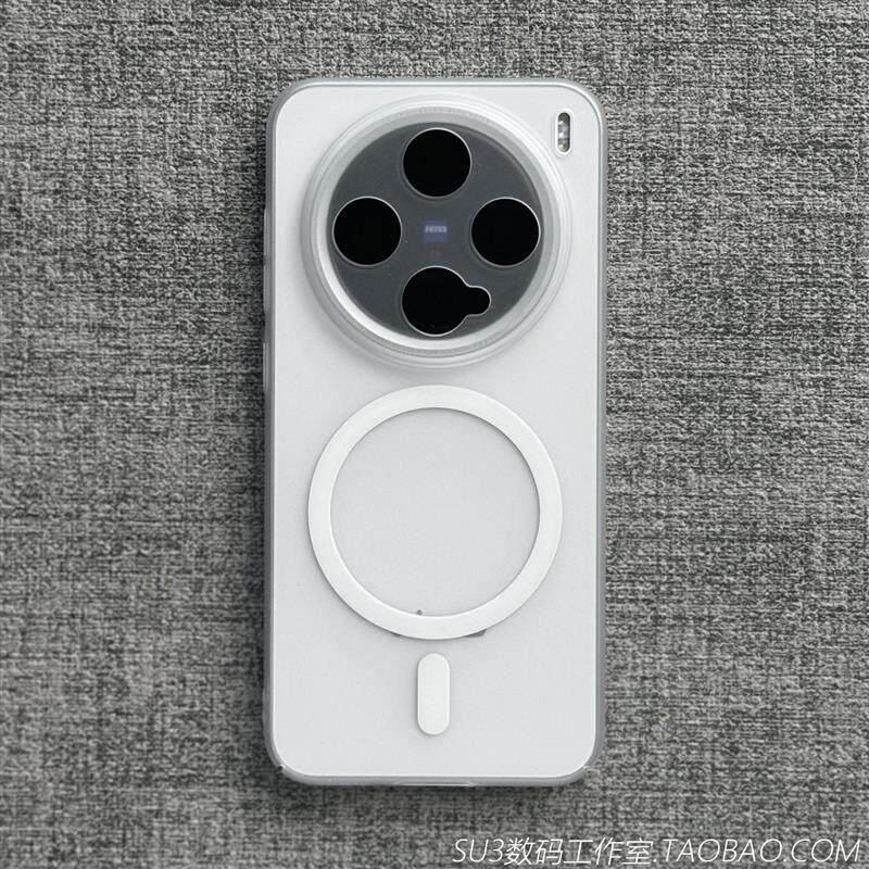 超薄硬壳磁吸无线充电适用三星S26Ultra手机壳S26磨砂S25ultra白色S24+半透明S23裸机感S22简约全包防摔男女