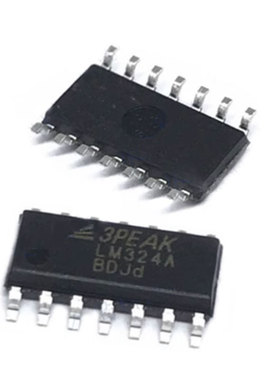 LM324A-SR 丝印LM324A 贴片SOP-14 高压运算放大器芯片IC