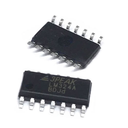 LM324A-SR 丝印LM324A 贴片SOP-14 高压运算放大器芯片IC