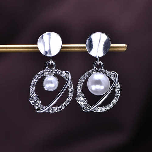 轻奢耳钉梦幻星球高级感小众设计