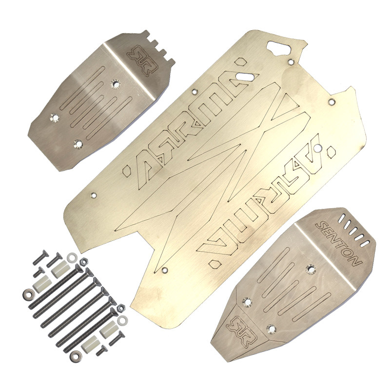 ARRMA SENTON 3S 1|10 SHENGTANG 짧은 트럭 스테인레스 스틸 섀시 갑옷 바닥 갑옷 보호