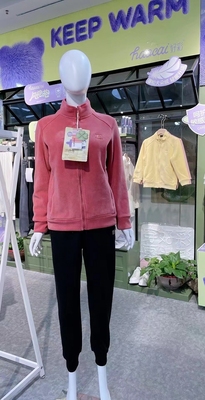 2024新款秋冬女士绒磨磨外套立领拉链宽松休闲绒卫衣加厚外穿H432