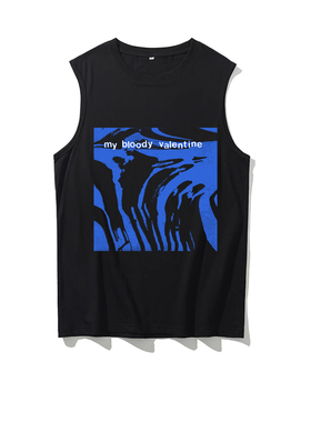 mbv-my-bloody-Valentine情人节摇滚男女中性款纯棉短袖背心坎肩T