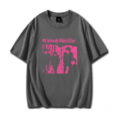 纯棉短袖 mbv 背心坎肩T Valentine我 情人节摇滚中性款 bloody