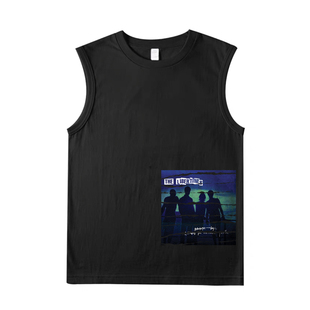 浪子 立不挺 the libertines 刀割破坏 做旧 纯棉无袖坎肩背心Tee