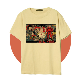 大友克洋 阿基拉 akria 动漫 男女印花短袖T恤