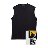 圆领美式 jesus 坎肩背心T恤 chain jamc布标印花纯棉无袖 and mary