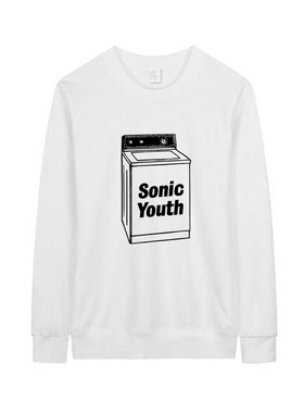 sonic-youth音速青年摇滚乐队文艺薄款秋冬纯棉毛圈圆领卫衣
