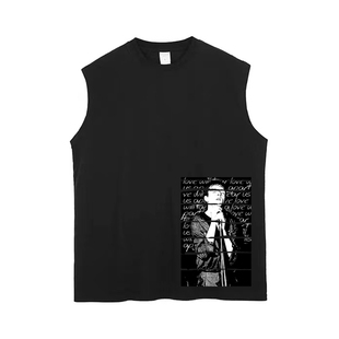 joy division 快乐小分队 暗黑 破坏刀割朋克乐纯棉无袖坎肩背心T