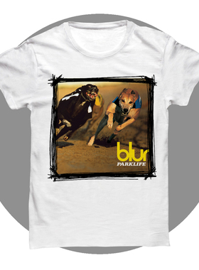 blur parklife 模糊乐队 布勒 公园生活 印花短袖宽松T恤