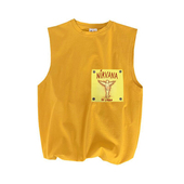 leadbelly铅肚涅槃朋克纯棉无袖 科特柯本kurt cobain 坎肩背心T恤