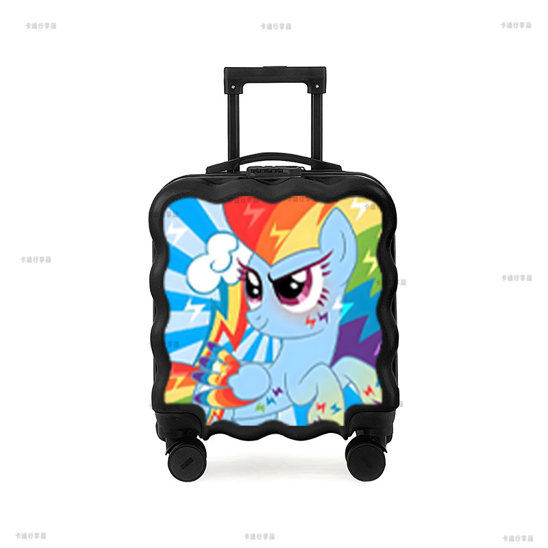 儿童拉杆箱男女孩小型18寸行李万向轮登机旅行独角兽小马宝莉碧琪
