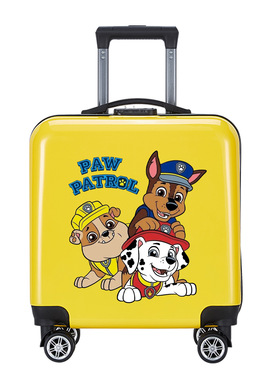 新款儿童拉杆箱万向轮20寸男女孩小学生登机旅行行李箱黄色汪汪队
