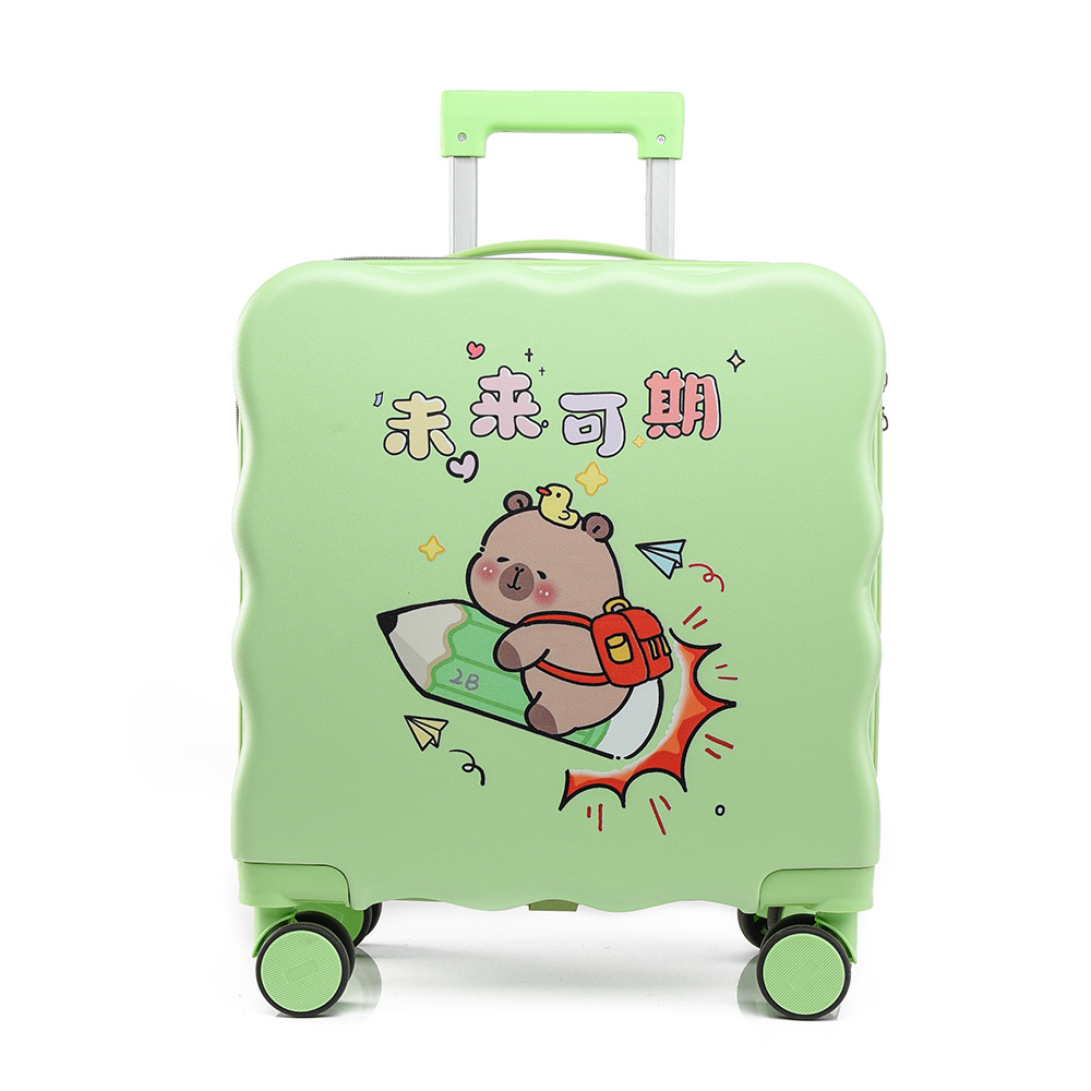 2025新款20寸儿童拉杆小学生登机旅行密码行李箱子男女孩卡皮巴拉