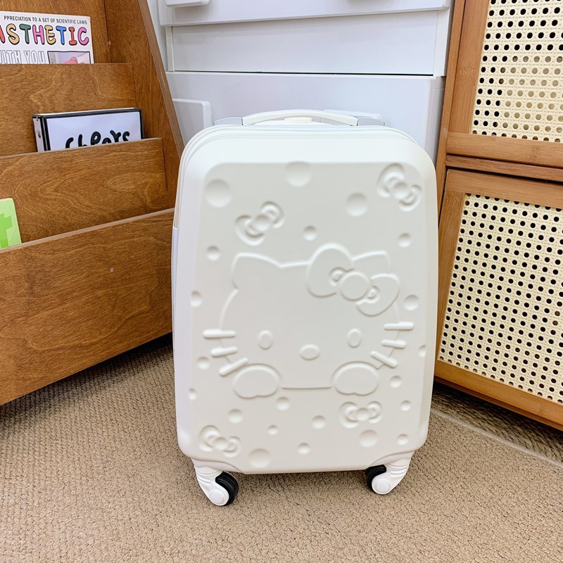 登机旅行箱子16寸行李密码儿童拉杆男女孩小型Hello Kitty凯蒂猫图片