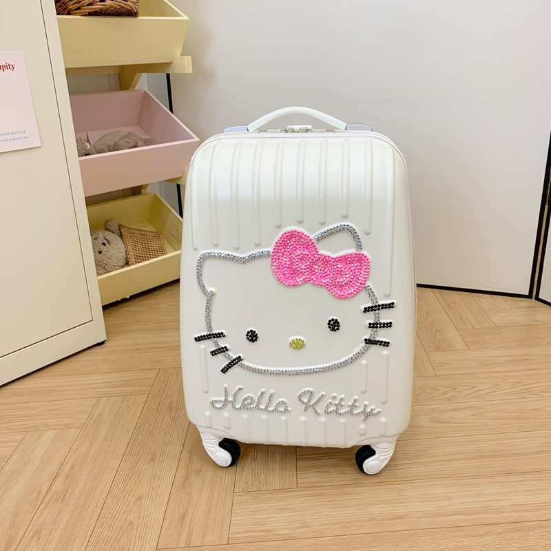 16寸登机旅行箱子行李礼品儿童拉杆男女孩小型Hello Kitty凯蒂猫图片