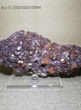 L61天然红色柱状方解石 晶簇 摆件晶体矿物标本结晶体石头
