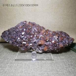 L61天然红色柱状方解石 晶簇 摆件晶体矿物标本结晶体石头