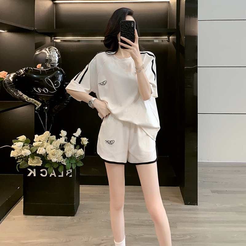 夏季新款时尚休闲运动服套装女士