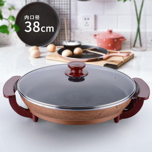 傻厨3840电煎锅韩式多功能烙饼锅平底家用电热锅电饼锅不粘锅烧烤 - 封面