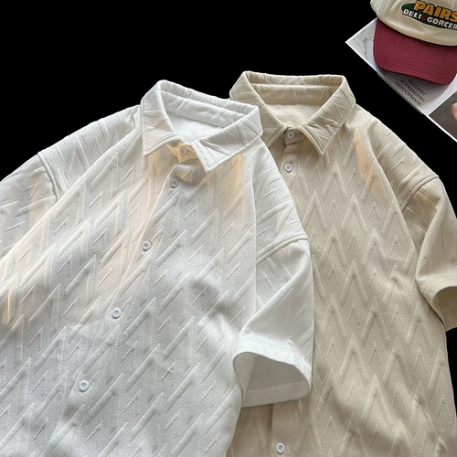 Летняя рубашка, в американском стиле, оверсайз