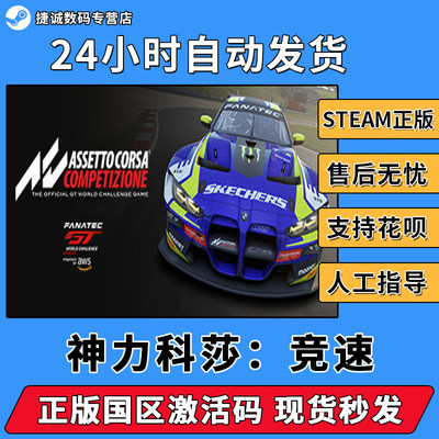 STEAM游戏 PC中文 神力科莎：竞速 Assetto Corsa Competizione 国区KEY