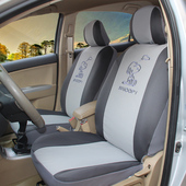 前排两座座椅套 正副驾驶汽车座套全包布艺四季 通用 单排座套卡通