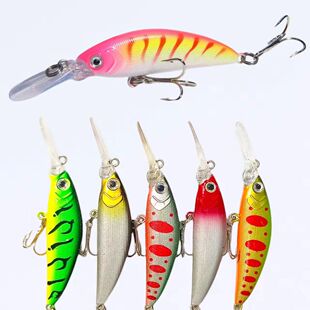 远投沉水6克路亚饵颤泳缓沉长舌米诺淡水钓翘嘴鲈鳜鱼飞微物假饵