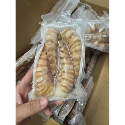 菜菜海鲜 海捕去头虾斑节虾性价比高200克一盒3-4条50元