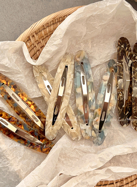 2个ins法式复古刘海发夹女前额bb夹子头饰2025新款高级感网红发卡