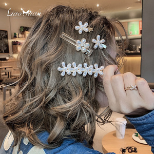 ins仿珍珠发夹边夹
