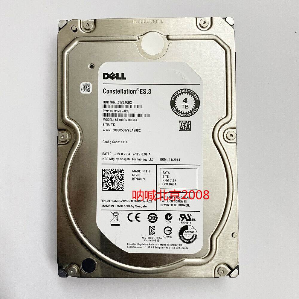 DELL 9ZM170-136 ST4000NM0033 09PR63 9PR63 4T SATA 3.5寸 硬盘 电玩/配件/游戏/攻略 电源 原图主图