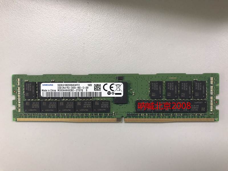 三星 M393A4K40BB2-CTD7Q服务器内存32G 2RX4 DDR4 2666V议价