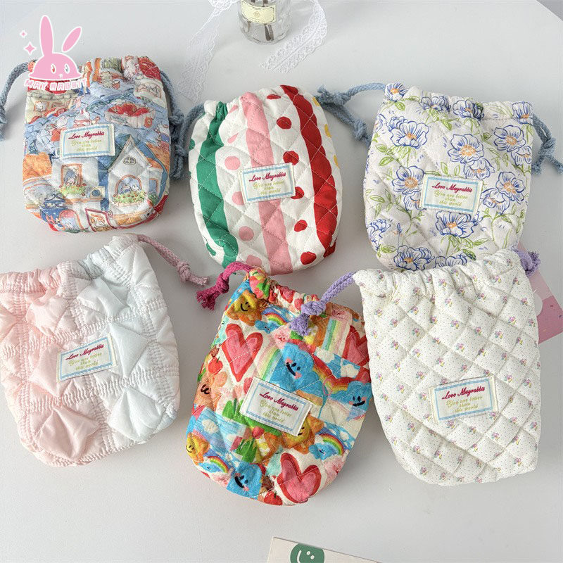 2025新款简约便携束口袋收纳袋柔软防摔防磕拍立得相机保护收纳包