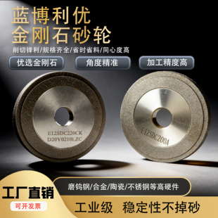 铣刀研磨机砂轮 蓝博利优专用E12SDC220W高精度研磨 钻石钨钢砂轮