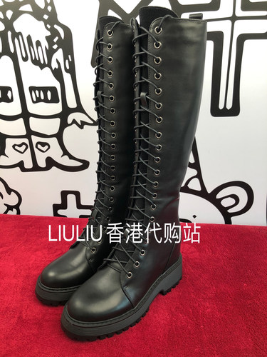 11cm隐形内增高头层牛皮骑士靴
