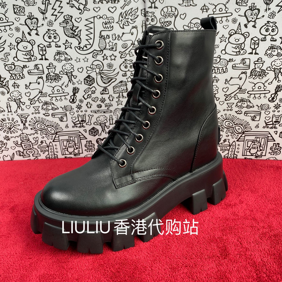 杨丞琳同款11cm厚底内增高马丁靴