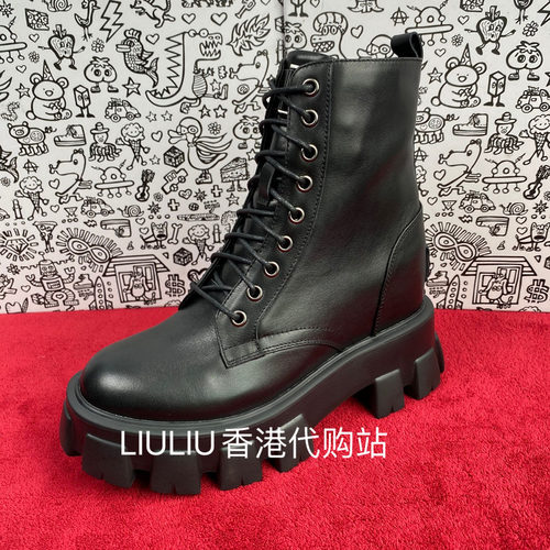 杨丞琳同款11cm厚底内增高马丁靴