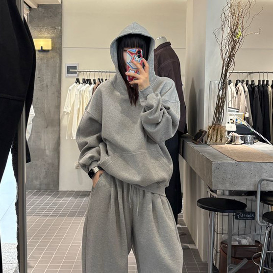 EMCS-韩系高品质高克重小众百搭休闲宽松连帽卫衣帽衫253095男