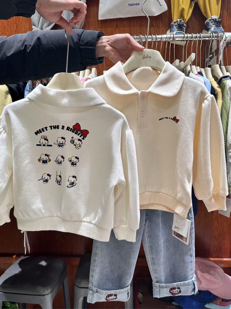 女童春秋卫衣灰翅膀家品牌童装卡卫衣/绒衫