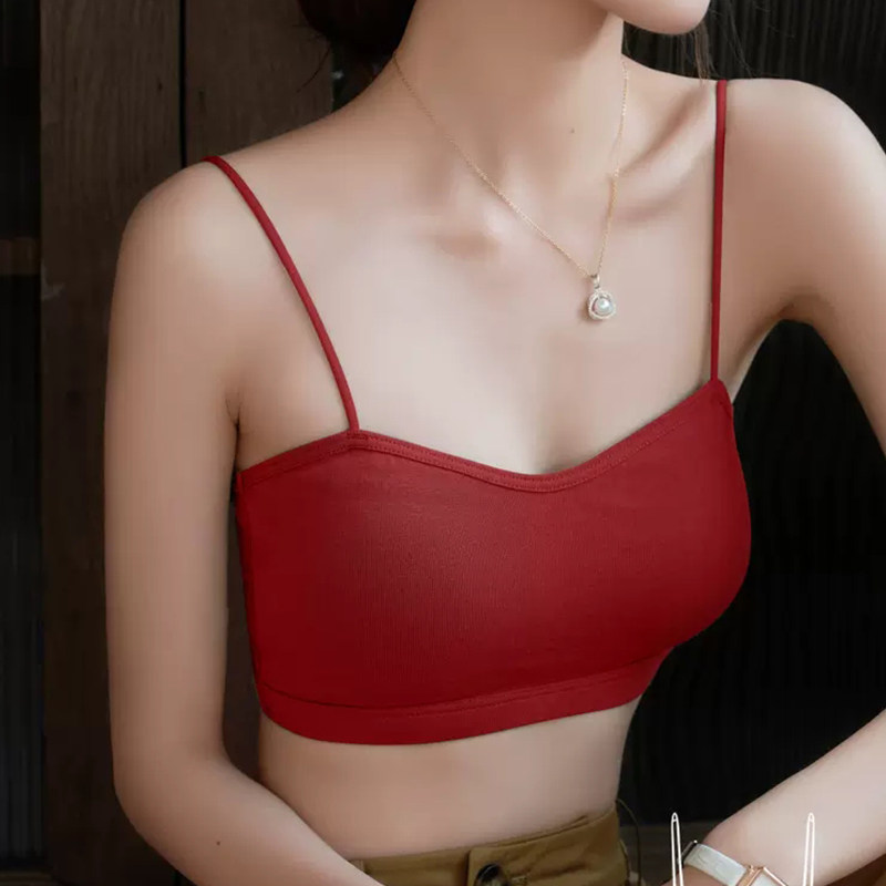 维多利亚美背内衣女红色本