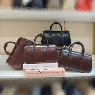 高端皮牛版本水晶油蜡皮无标版复古高级感手提斜挎手机包miu系列