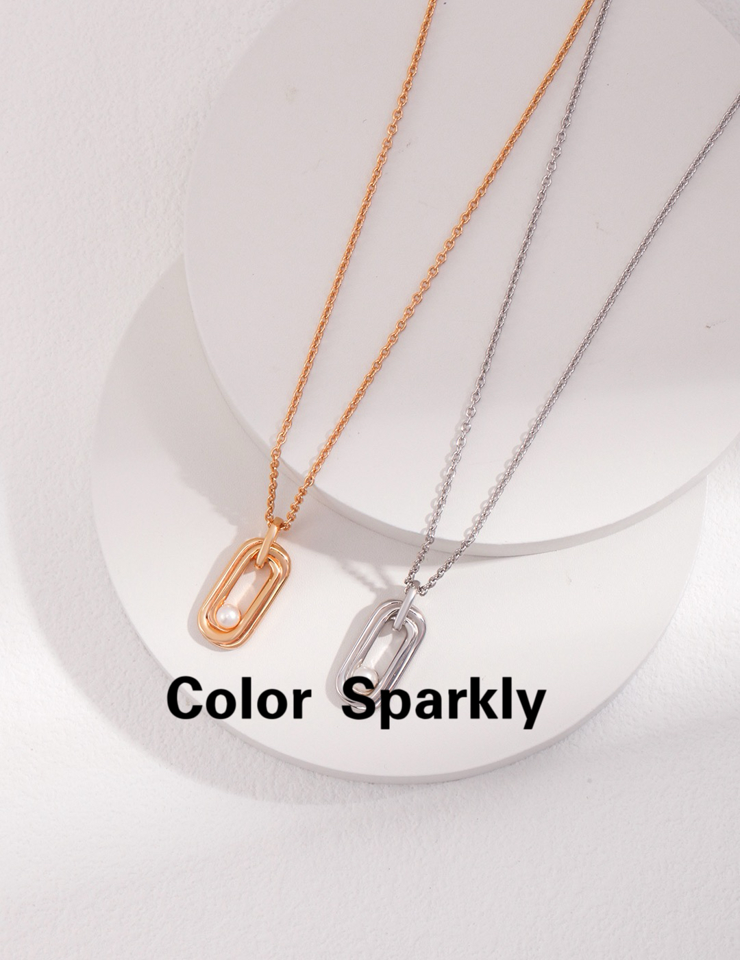 Color Sparkly 小众轻奢设计s925银莫比乌斯高级感时尚珍珠项链女