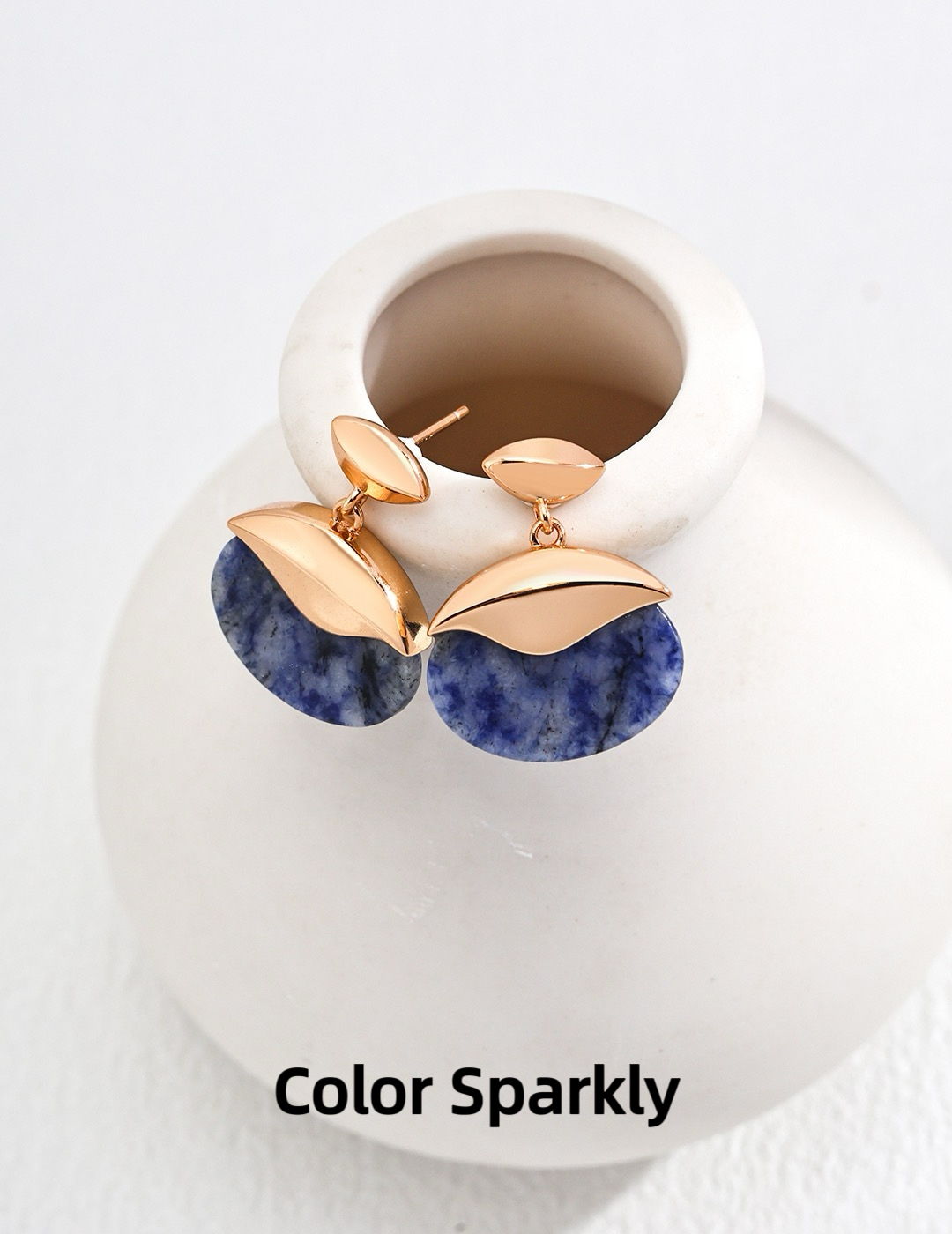 Color Sparkly 小众轻奢设计纯银简约耳环高级感气质百搭耳环