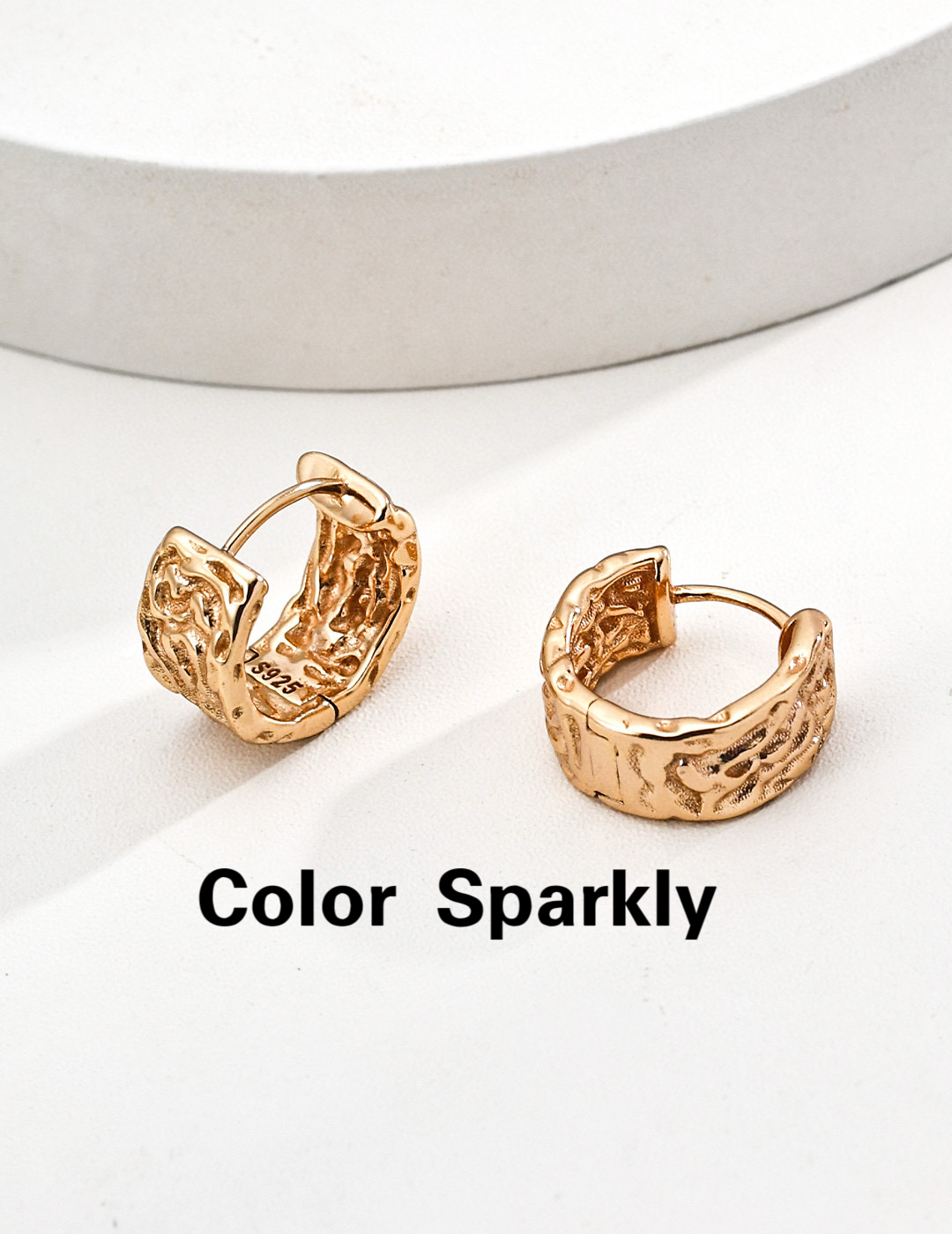 法国高级感肌理耳环2025年新款