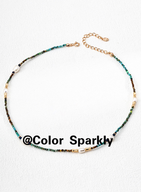 小众设计925银镀金青金石项链女轻奢高级感气质简约项链