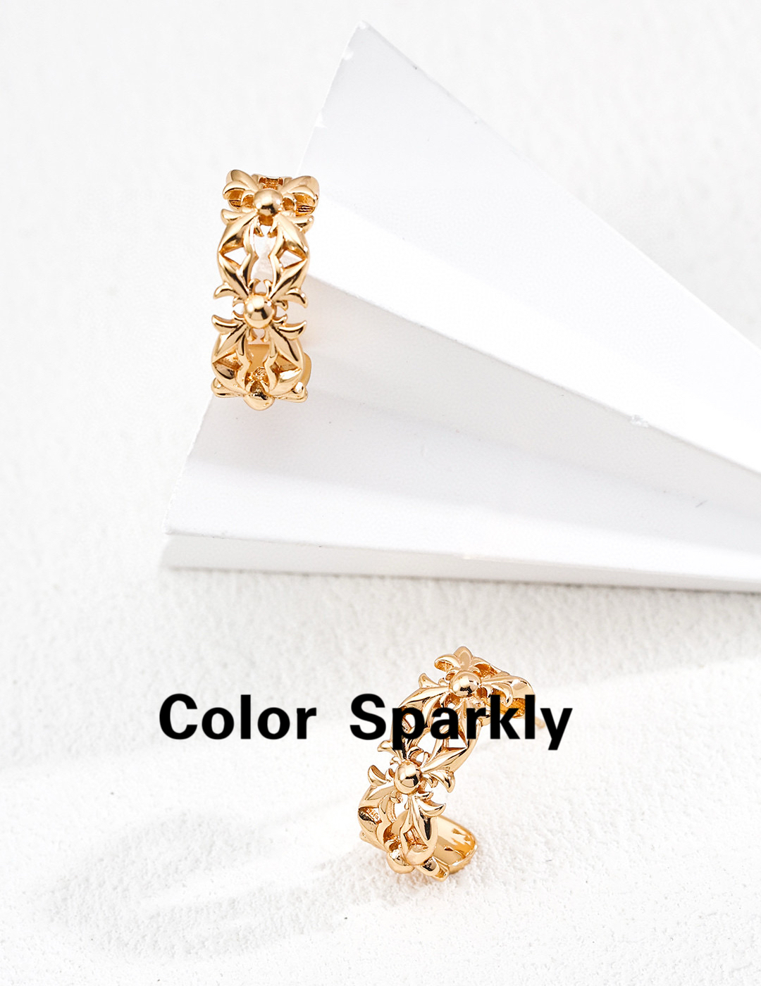 小众设计925银镀金编织耳钉