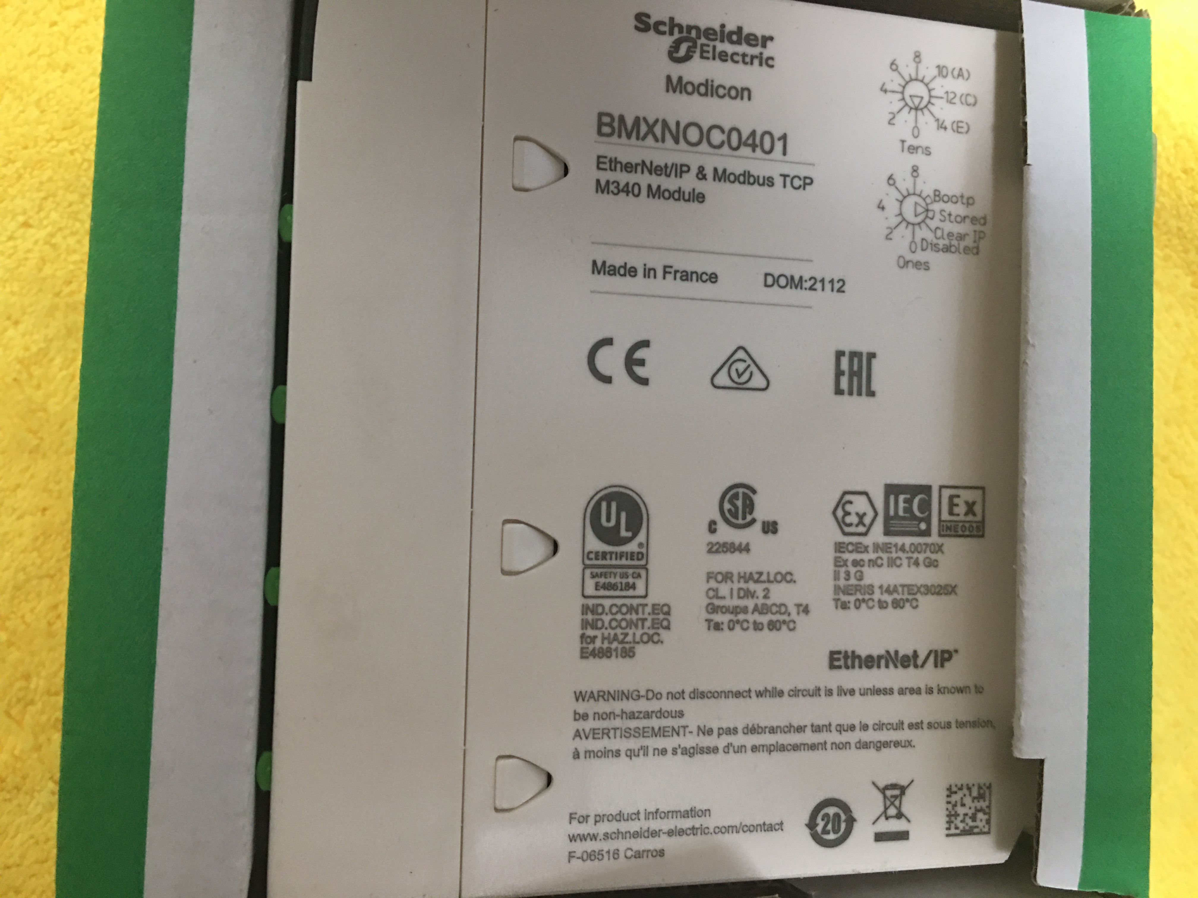 施耐德全新现货BMXNOC0401以太网络模块