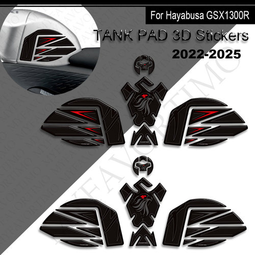 适用于铃木隼鸟GSX1300R GSX 1300R油箱贴鱼骨贴3D贴纸2022-2025