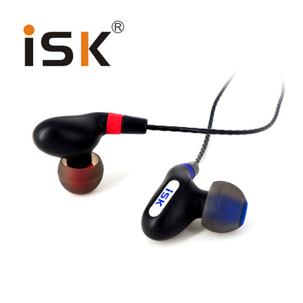 ISK sem9入耳式监听耳塞HIFI电脑网络ISK SEM9重低音耳机3米线